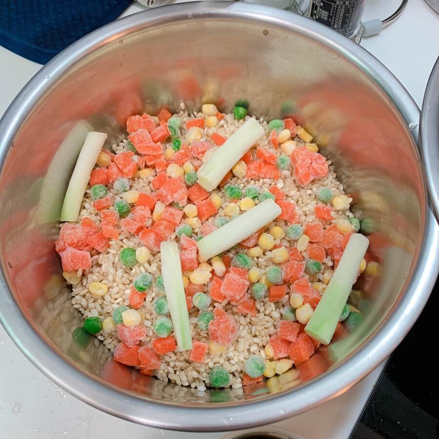 三色蔬菜 糙米