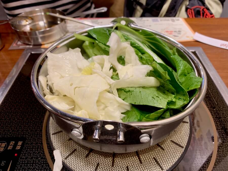 鍋子 青菜