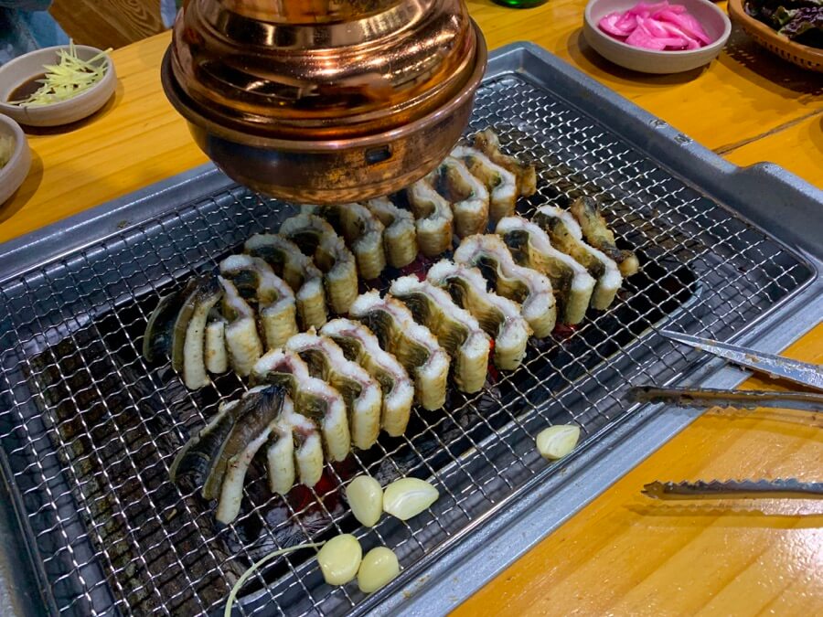 烤鰻魚 黃海炭火淡水鰻魚 大蒜